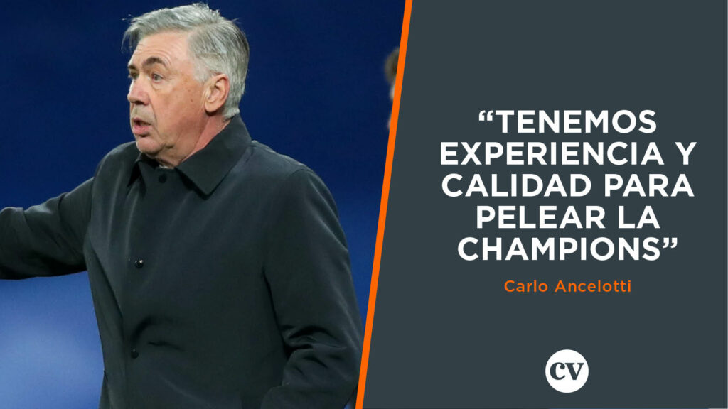 Carlo Ancelotti, DT del Real Madrid: "Tenemos experiencia y calidad para pelear la Champions"