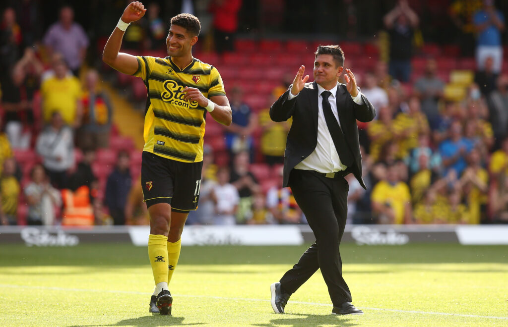 Xisco Muñoz celebra el ascenso del Watford. 