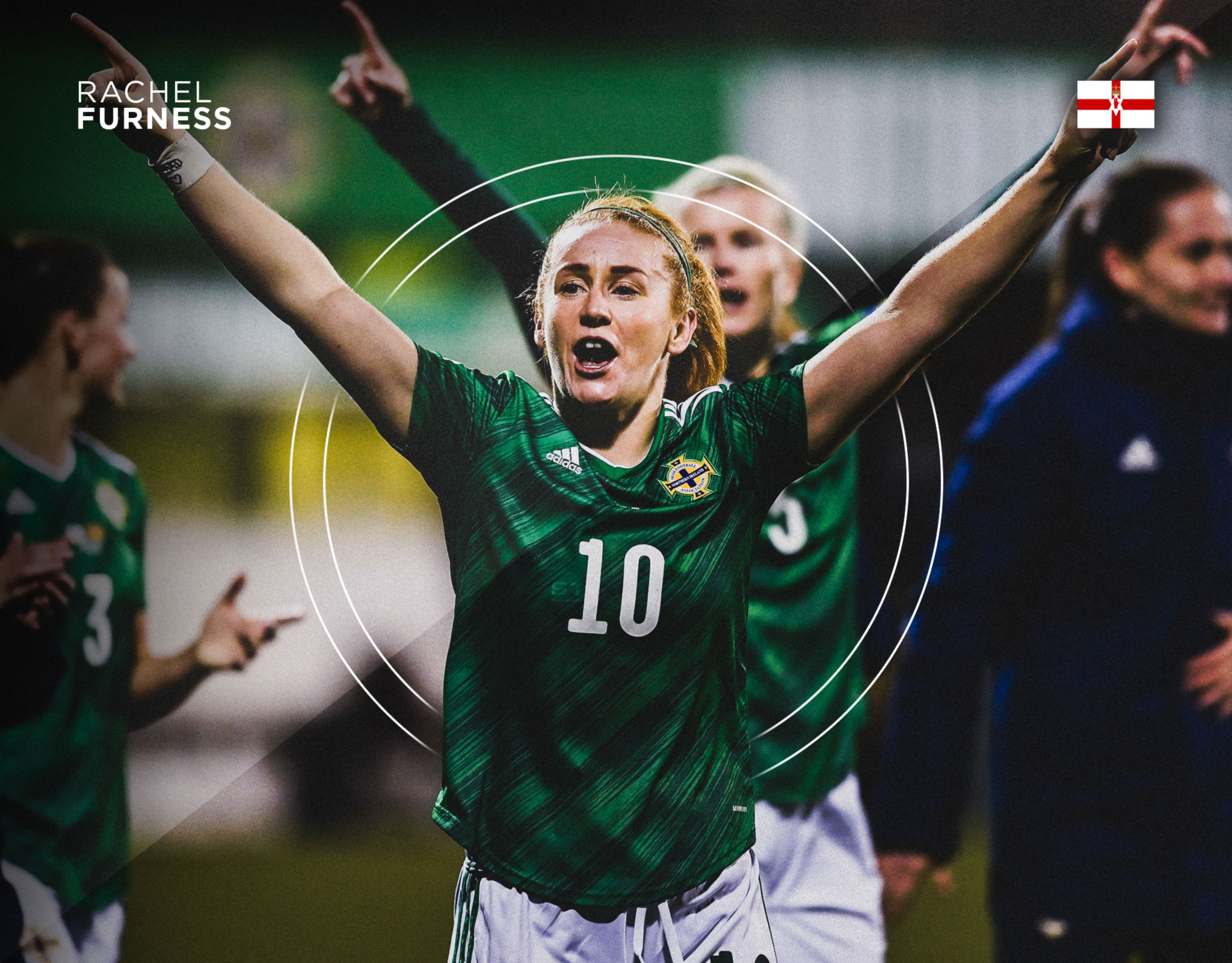 Rachel Furness, figura norirlandesa en la Eurocopa Femenina 2022
