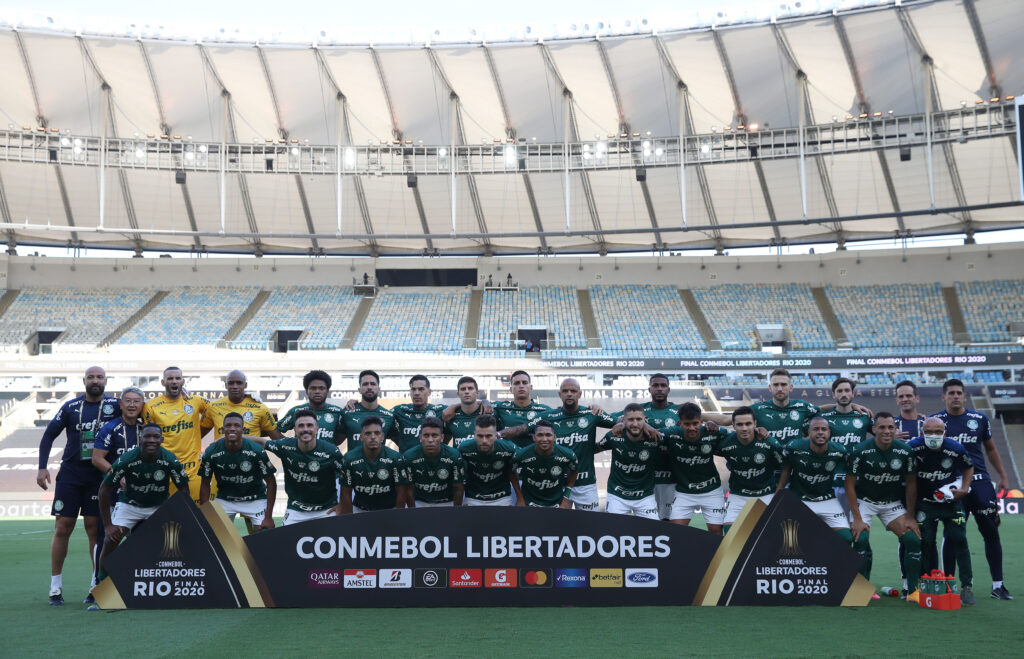 El Palmeiras de Ferreira y Santos disputaron la final de la Copa Libertadores 2020 sin público en el estadio de Maracaná. Ricardo Moraes - Pool/Getty Images