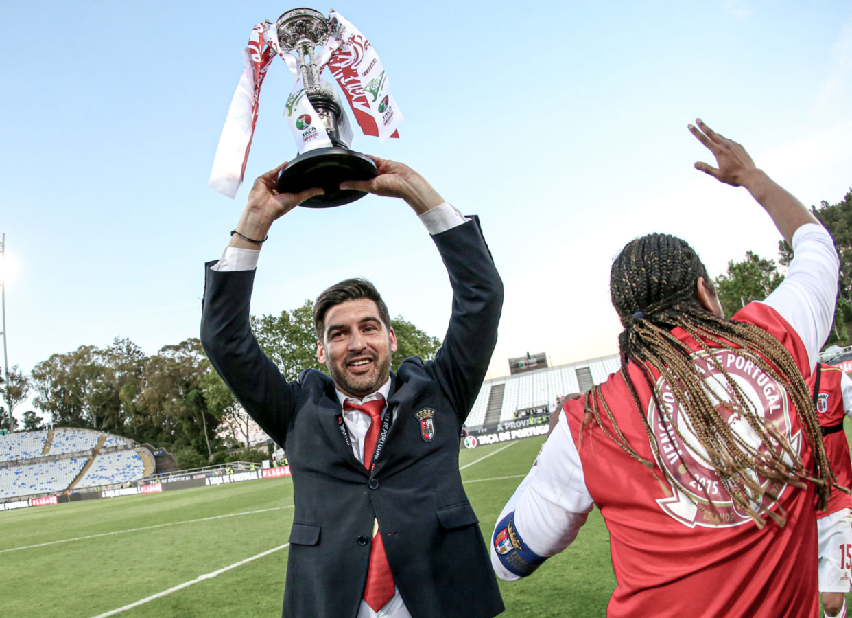 Fonseca ganó en 2016 la Copa de Portugal con el Braga, derrotando al Porto en la final. Gualter Fatia/Getty Images
