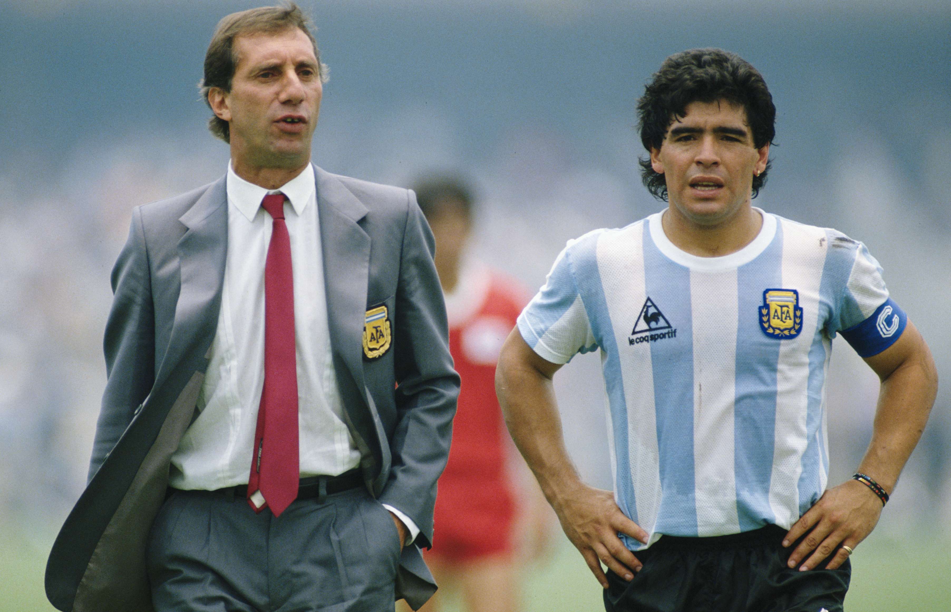 Bilardo señaló a Diego Maradona como líder del equipo. David Cannon/Allsport