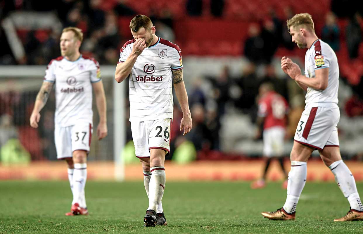 El Burnley dejó escapar una ventaja de dos goles ante el Manchester United, encajando el empate en el minuto 91. Stu Forster/Getty Images