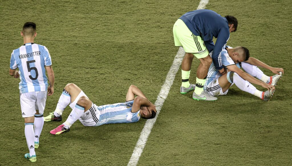Argentina tras perder la final de la Copa America 2016