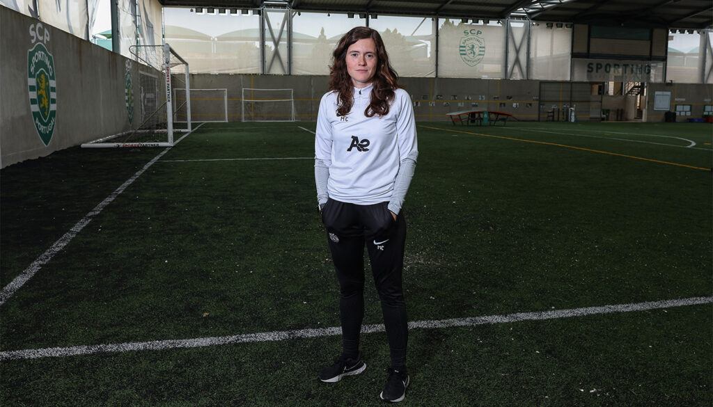 Mariana Cabral é treinadora da equipa principal feminina do Sporting Clube desde 20210.