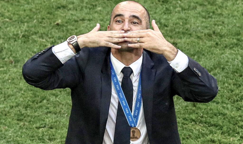 Roberto Martínez con Bélgica