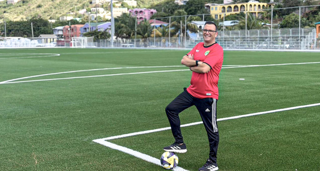 David Pérez en las Islas Vírgenes Británicas