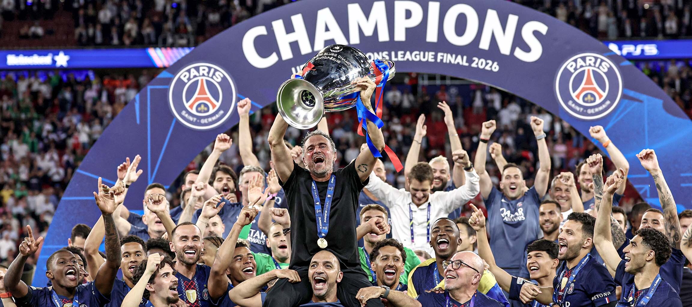 Final de la Champions League: Paris Saint-Germain 1 Arsenal 1 (el PSG gana 4-3 en los penaltis)