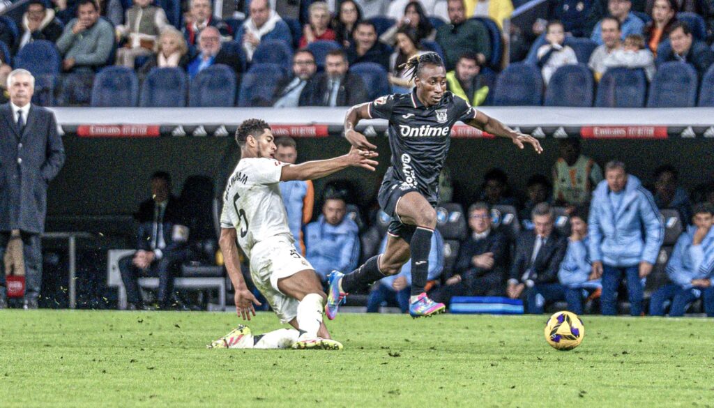 El jugador de Costa de Marfil brilló en los pocos minutos que jugó en el Santiago Bernabéu ante el Real Madrid. CD Leganés