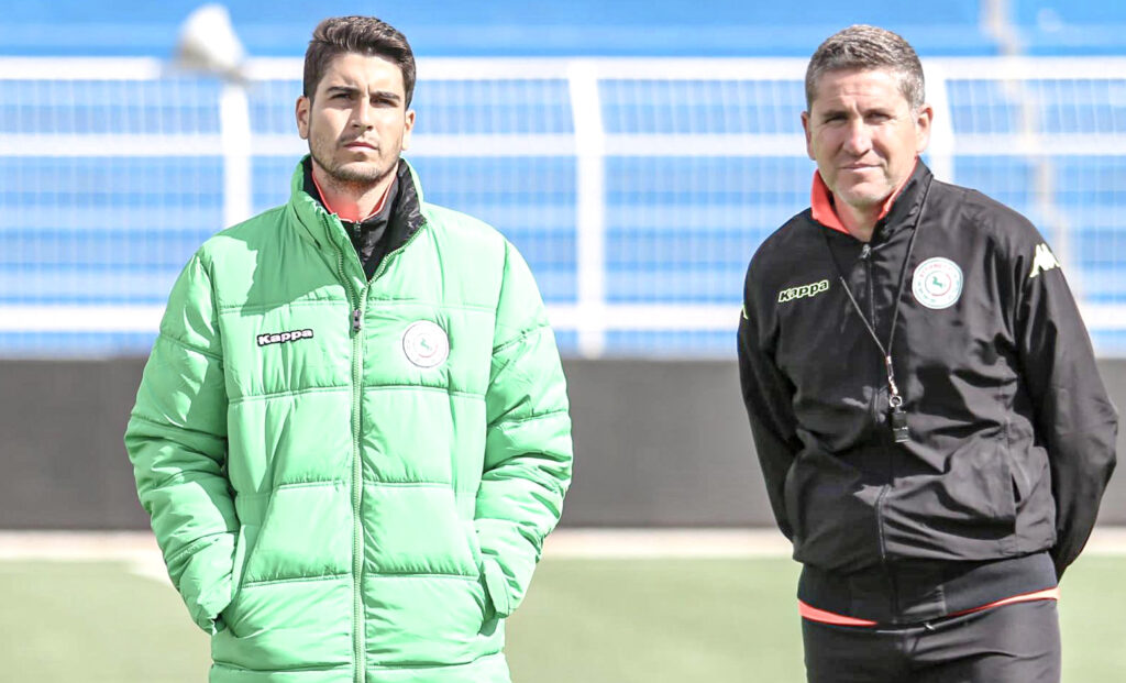 David Martínez fue entrenador asistente de Juan Carlos Garrido (a la derecha) en Al Ettifaq. Fotografía cortesía de David Martínez