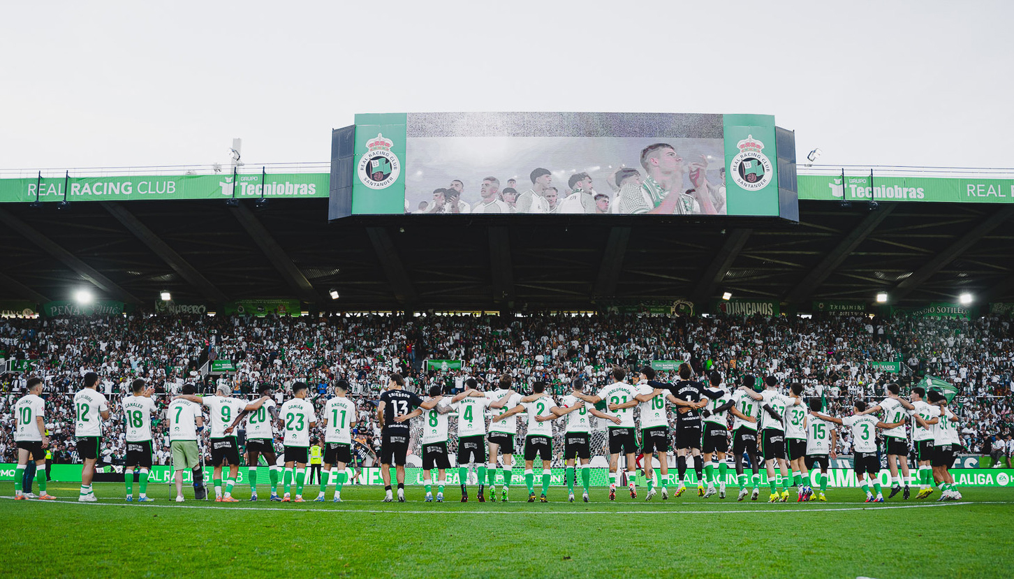Nada de lo que ha conseguido el Racing de Santander habría sido posible sin su afición, fiel también en los peores momentos. Fotografía cortesía del Real Racing Club de Santander